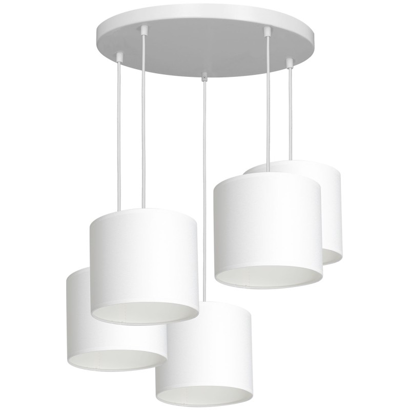 żyrandol  talerz dia 440, white, cylinder shade dia 180, h 150 white 5 3431