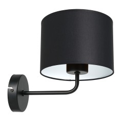 kinkiet  black, cylinder shade dia 180, h 150 black 1 3467