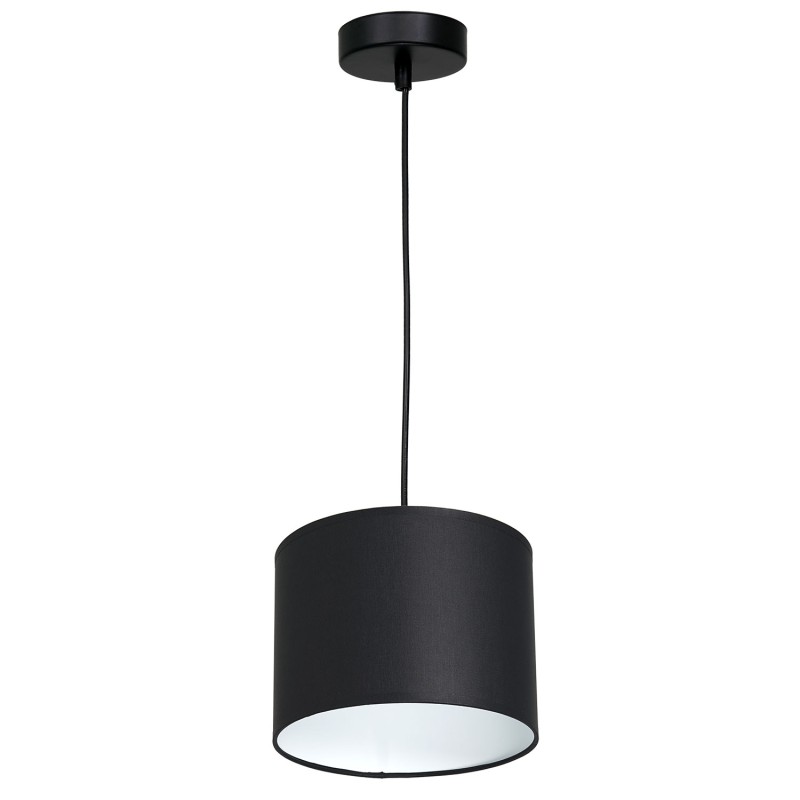 żyrandol  black, cylinder shade dia 180, h 150 black 1 3471