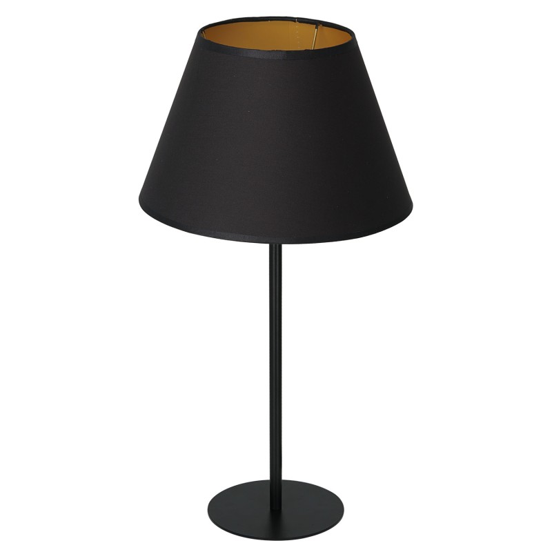 lampka gab.  H 58 black, cone shade dia 150/300, h 180 black/gold 1 3503
