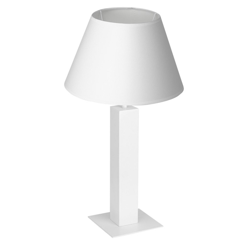 lampka gab. square column, 1xE27 white/white cone shade 2915 3609