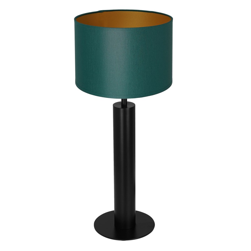 lampka gab. round column, 1xE27 black/green-gold cylinder shade 2941 3666