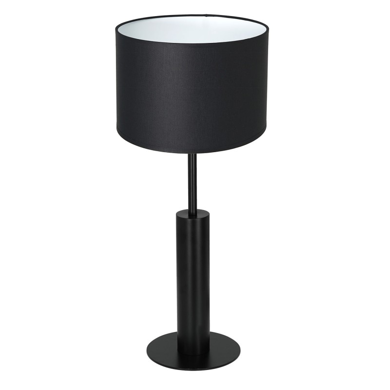 lampka gab. round column short, 1xE27 black/black-white cylinder shade 2938 3677