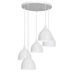 żyrandol  plate  light gray 5 3715