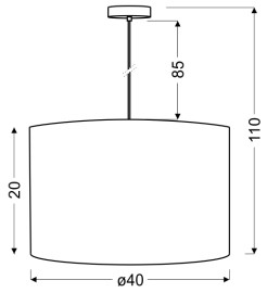 TIMBER LAMPA WISZĄCA 1X60W E27 SOSNA 40X20 31-56699