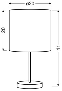 TIMBER LAMPA GABINETOWA 1X60W E27 SOSNA 41-56712