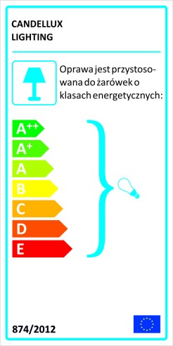 PLATINO 2 LAMPA WISZĄCA 35 CM 1X60W E27 ZŁOTY 31-38319