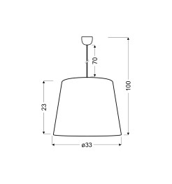 SANDY LAMPA WISZĄCA 33 1X60W E27 31-29850