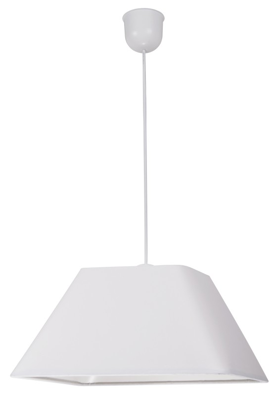 ROBIN LAMPA WISZĄCA 35 1X60W E27 BIAŁY  PROMO (ABAŻUR 77-01719+LINKA 85-89369) 31-03331