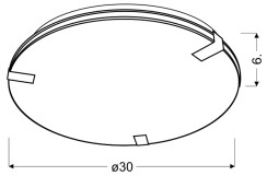 NOBLE LAMPA SUFITOWA PLAFON 31 1X9W LED 13-30085