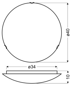 GALEO LAMPA SUFITOWA PLAFON 40 1X60W E27 14-13057