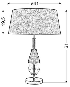 ECO 1 STOŻEK LAMPA GABINETOWA 41X61 1X60W E27 41-21489