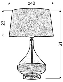 ECO 2 STOŻEK LAMPA GABINETOWA 40X62 1X60W E27 41-21502