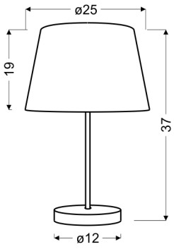 PABLO LAMPA GABINETOWA 1X60W E27 ŻÓŁTY 41-34090