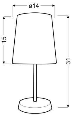 GALA LAMPA 1X40W E14 ŻÓŁTA 41-98552