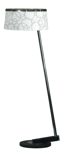 IMPRESJA LAMPA 1*60W E27 BIAŁA CHROM 51-45082