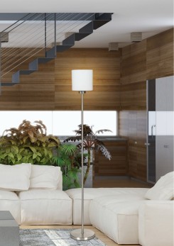 VISOLA LAMPA STOJĄCA Z WYŁ 1X60W E27 NIKIEL MAT 51-10271