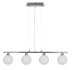 RAISA LAMPA WISZĄCA CHROMOWY 4X40 G9 KLOSZ BIAŁY 34-01399