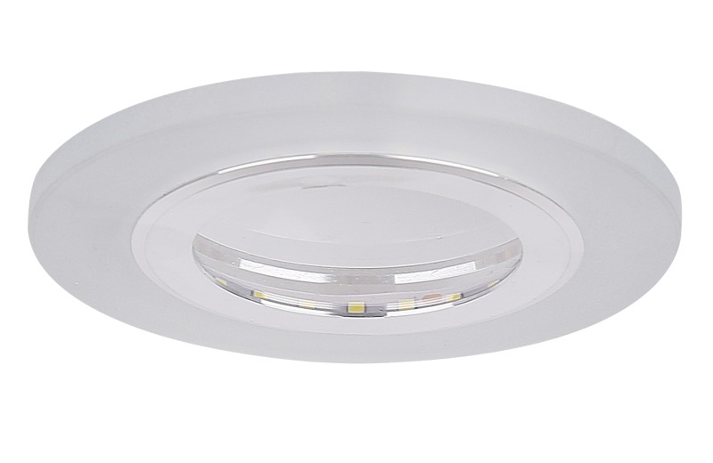 SSP-27 AL/FR LAMPA STROPOWA SREBRNY 2X5W LED 4000K KLOSZ MROŻONY 2203140