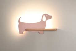 DOG LAMPA KINKIET 5W LED 4000K IQ KIDS Z PRZEW RÓŻOWY 21-01030