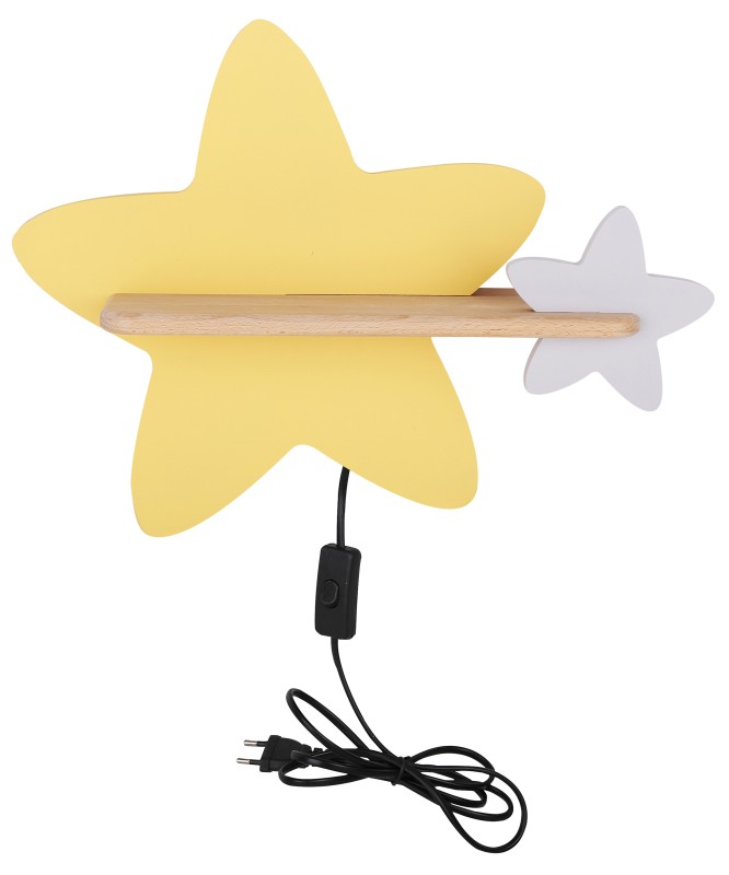 STAR LAMPA KINKIET ŚCIENNY 5W LED IQ KIDS Z PRZEWODEM Z WŁ. I WTYCZKĄ 21-75734