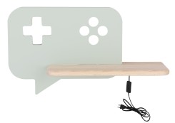 CONSOLE LAMPA KINKIET ŚCIENNY 5W LED IQ KIDS Z PRZEWODEM Z WŁ. I WTYCZKĄ MIĘTOWY 21-84453