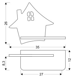 HOUSE LAMPA KINKIET 4W LED 4000K KL IQ KIDS Z PRZEWODEM Z WŁ. I WTYCZKĄ SZARY 21-85191