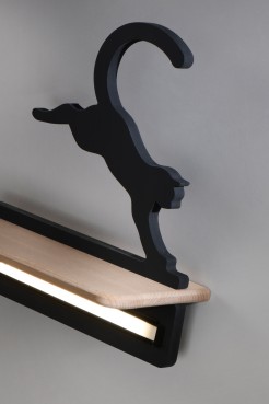 LAMPA CAT KINKIET ŚCIENNY 5W LED IQ KIDS SKACZĄCY CZARNY 21-75635