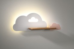 LAMPA CLOUD KINKIET ŚCIENNY 5W LED IQ KIDS BIAŁY+RÓŻOWY 21-76717