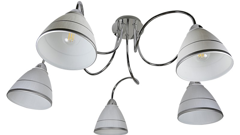 ELF LAMPA SUFITOWA 5X40W E14 CHROM 35-72603