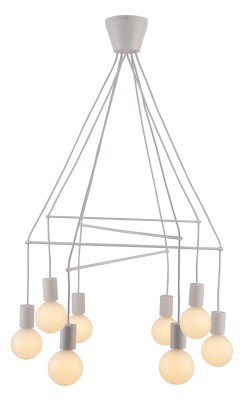 ALTO LAMPA WISZĄCA 8X40W E27 BIAŁY MATOWY 38-70944