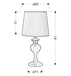 BERKANE LAMPKA 1X40W E14 POMARAŃCZOWA 41-11718