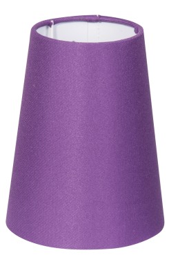 ABAŻUR CONE STOŻEK (D-12,5  H-15)CM E14 FIOLET 77-10575