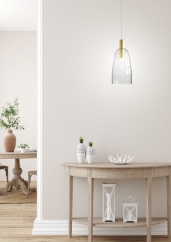 LAMPA WISZĄCA MODENA 1 ZŁOTY 140x14,5x14,5 50133067