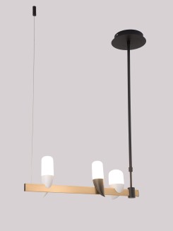 LAMPA WISZĄCA SAKAI 3 CZARNY ZŁOTY 50233077