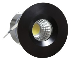 SH-14 BK 3W LED 230V CZARNY oczko sufitowe  lampa sufitowa HERMETYCZNA  IP65  odporna na wilgoć 2258973