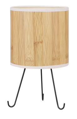 ADORA LAMPA GABINETOWA CZARNY 1X40W E14 ABAŻUR SOSNA 41-03300