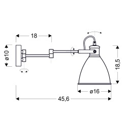 ESPERA LAMPA KINKIET 1X40W E27 CZARNY Z PRZEWODEM PRZYŁ. Z WTYCZKĄ I WŁĄCZNIKIEM 21-85238