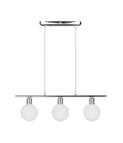 ODEN LAMPA WISZĄCA CHROMOWY 3X40W G9 KLOSZ BIAŁY 33-03263