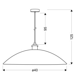 DEXTER LAMPA WISZĄCA 1X60W E27 31-77721