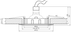 UO-03 GAB MR16 ANT.ZŁ OPR. STROP. UCHYL. GRECKA 2227940