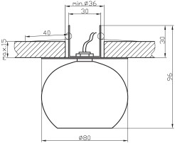 SK-35 CH G4 CHROM OPR. STROP. STAŁA KRYSZTAŁ 20W G4 KULKA 3 2293915