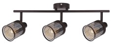 LAMPA SUFITOWA CANABERA KAWOWE ZŁOTO 3X40W E14 KLOSZ BURSZTYNOWY 93-82541