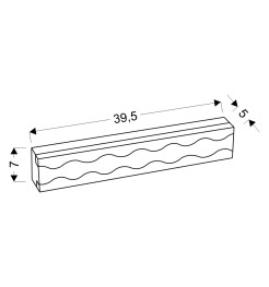 FRONT KINKIET 10W LED BIAŁY ZMIENNA BARWA 3000/4000/6500K 21-72825