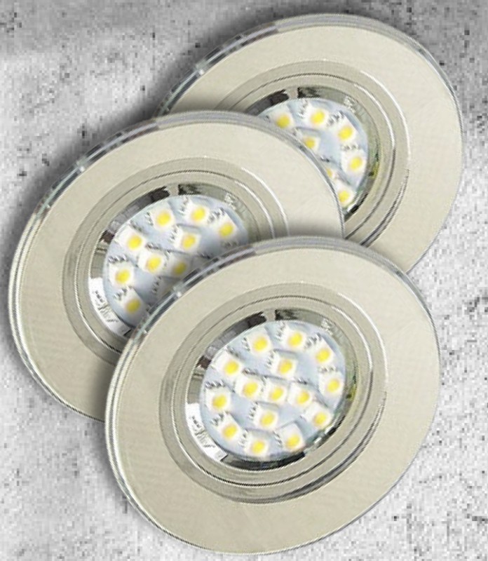 ZESTAW TRZECH OPRAW SS-15 CH/WH 3X50W GU10 BEZ ZARÓWKI 99-48349