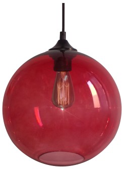 LAMPA WISZĄCA EDISON 25 1X60W E27 CZERWONY 31-21410-Z