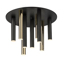 C0461-09C-P7SD LOYA LAMPA SUFITOWA CZARNY MAT+ZŁOTA/MATT BLACK+FRENCH GOLD