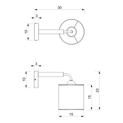 Kinkiet ATLANTA 1xE27 MLP7450