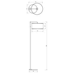 Lampa Podłogowa ATLANTA 1xE27 MLP7454