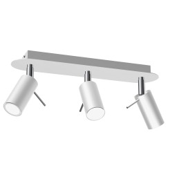 Lampa sufitowa PRESTON WHITE/CHROME 3x mini GU10 MLP7616